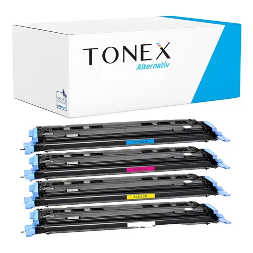 TONEX alternativ für HP 124A / Q6000A - Q6003A Toner Schwarz Cyan Magenta Gelb bis zu 8500 Seiten Multipack