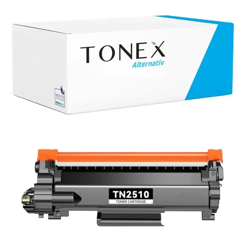 TONEX alternativ für Brother TN-2510 Toner Schwarz bis zu 1200 Seiten