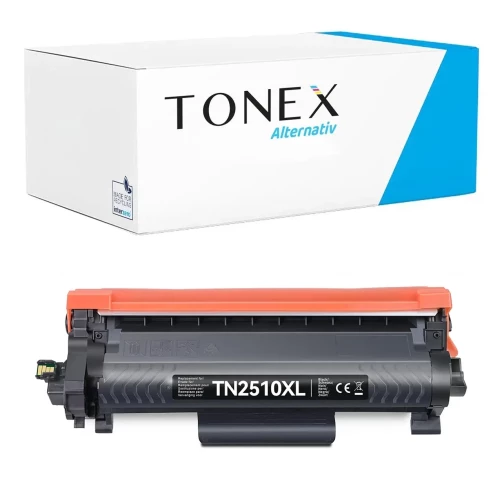 TONEX alternativ für Brother TN-2510XL Toner Schwarz bis zu 3000 Seiten