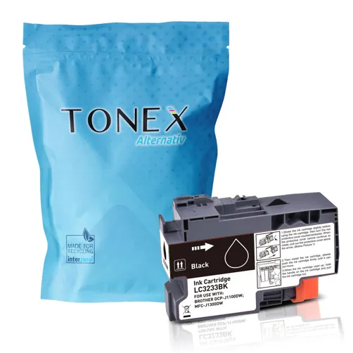 TONEX alternativ für Brother LC-3233BK Tinte Schwarz bis zu 3000 Seiten