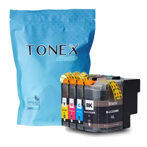 TONEX alternativ für Brother LC-22U Tinte Multicolor Spar-Set