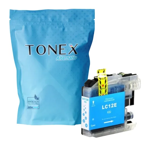 TONEX alternativ für Brother LC-12EC Tinte Cyan bis zu 1200 Seiten