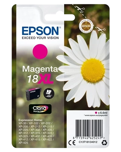 Original Epson 18XL / C13T18134012 Tinte Magenta bis zu 450 Seiten