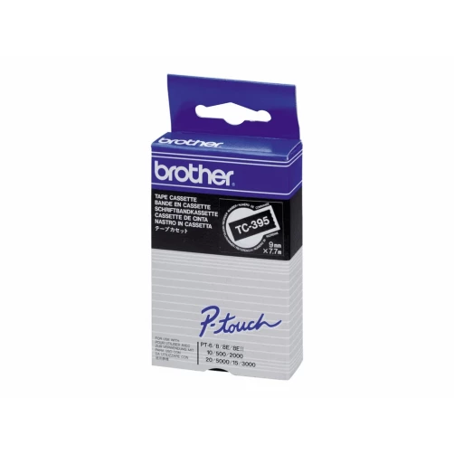 Brother Schwarz, weiß - Rolle (0,9 cm x 8 m) 1 Kassette(n) laminiertes Band