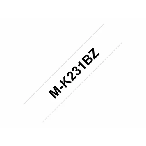 Brother M-K231BZ - Schwarz auf Weiß - Rolle (1,2 cm x 8 m)