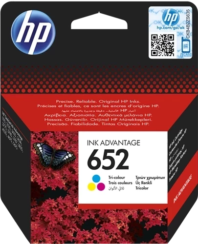 Original HP F6V24AE / 652 Tinte Color bis zu 200 Seiten