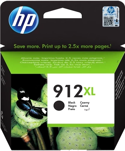 Original HP 912XL / 3YL84AE Tinte Schwarz bis zu 825 Seiten 10ml