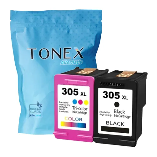 TONEX alternativ für HP 305XL Tinte Schwarz Color Spar-Set