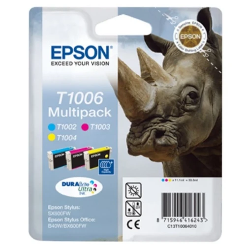 Original Epson T1006 / C13T10064010 Tinte Cyan 333ml Multipack