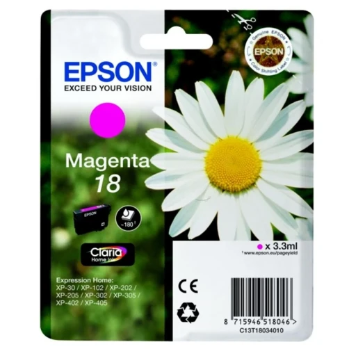 Original Epson 18 / C13T18034010 Tinte Magenta bis zu 180 Seiten 3ml