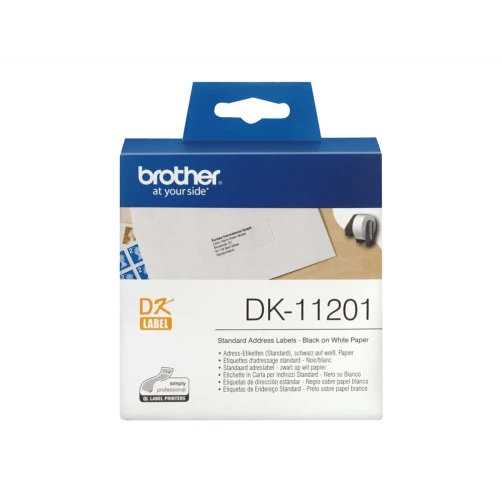 Brother Einzel-Etiketten,Bandbreite: 29x90mm, Adress-Etiketten,Papier,weiß, 400 St/Rolle