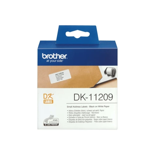 Brother Einzel-Etiketten,Bandbreite: 29x62mm, Adress-Etiketten,Papier,weiß, 800 St/Rolle