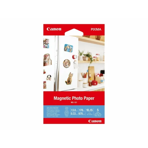 Canon magnetisches Fotopapier MG-101, 10x15, 5 Blatt