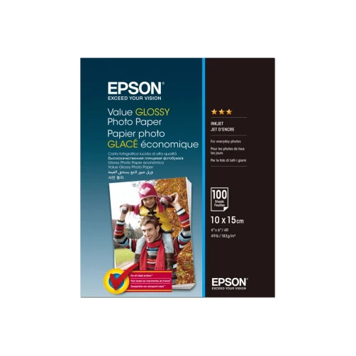 Epson Value Glossy Photo Paper 10x15cm 1x100 Blatt 183 g/m²