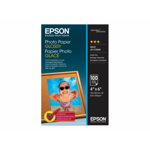 Epson Glänzend - 102 x 152 mm - 200 g/m² - 100 Blatt Fotopapier