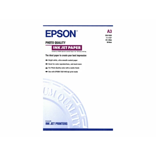 Epson Photo Quality Ink Jet Paper - Matt - beschichtet - A3 (297 x 420 mm)