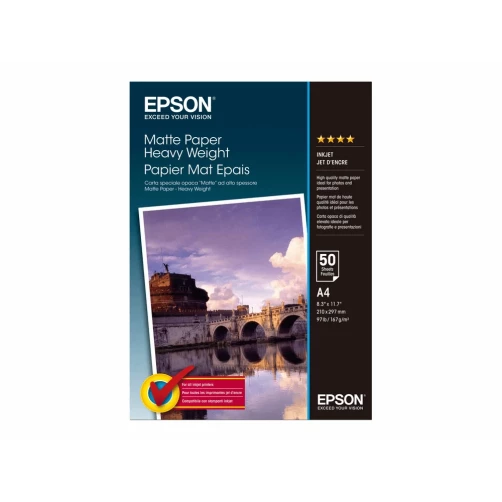 Epson Matt - A4 (210 x 297 mm) - 167 g/m² - 50 Blatt Papier