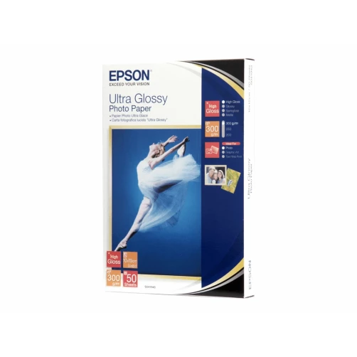 EPSON Ultra Glossy Photo Papier, 10x15cm, 50 Blatt, 300g