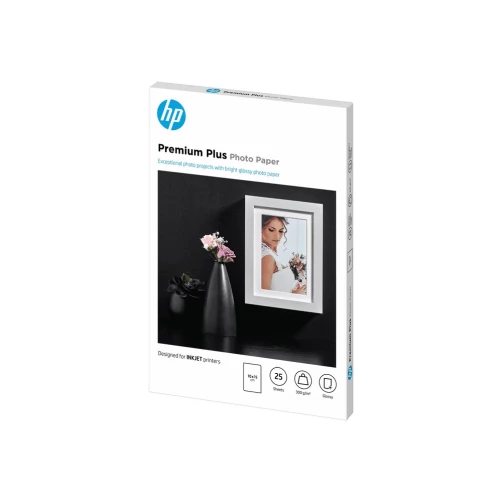 HP Premium Plus Fotopapier glänzend 25 Blatt/10 x 15 cm