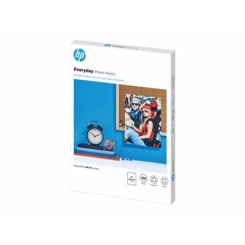 HP Normales Fotopapier, glänzend - 100 Blatt/A4/210 x 297 mm - 200 g/m²