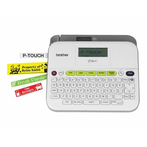 Brother P-Touch D400VP, 3,5 bis 18 mm Bandbreite, inkl. Koffer und Netzadapter