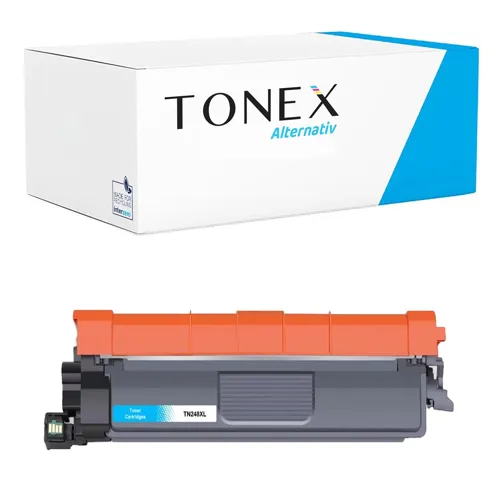 TONEX alternativ für Brother TN-248XLC / TN-248XL Toner Cyan bis zu 2300 Seiten