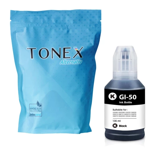 TONEX alternativ für Canon GI-50PGBK / 3386C001 Tinte Tintenflasche Schwarz 170ml