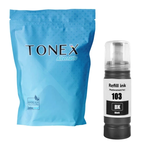 TONEX alternativ für Epson 103BK / C13T00S14A10 Tinte Schwarz 65ml