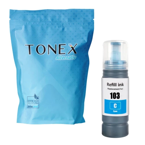 TONEX alternativ für Epson 103 / C13T00S24A10 Tinte Cyan 65ml