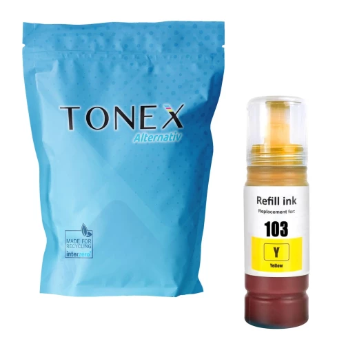 TONEX alternativ für Epson 103Y / C13T00S44A10 Tinte Gelb 65ml