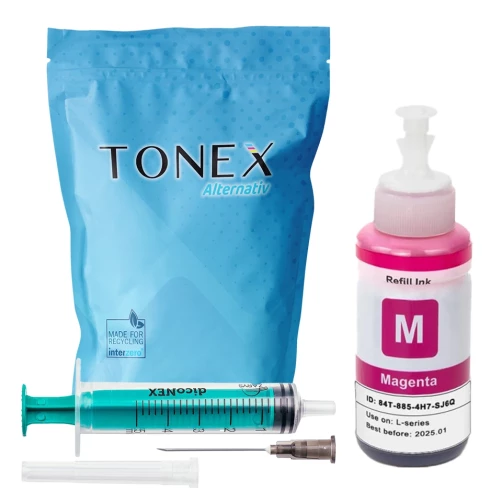 Original TONEX Refill-Nachfülltinte Magenta 100 ml Set