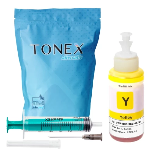 Original TONEX Refill-Nachfülltinte Gelb 100 ml Set