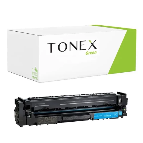 TONEX green für HP 207X / W2211X Toner Cyan bis zu 2450 Seiten